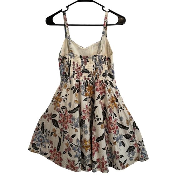 Old Navy Cami Dress Floral Babydoll Fit & Flare Lined Sundress Smocked SZ Small - Picture 3 of 7